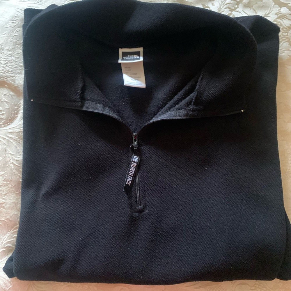 The North Face-Men's Black Zip-Up Knit Top-XL